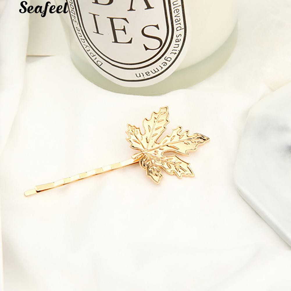 Set 2 kẹp tóc hình lá phong