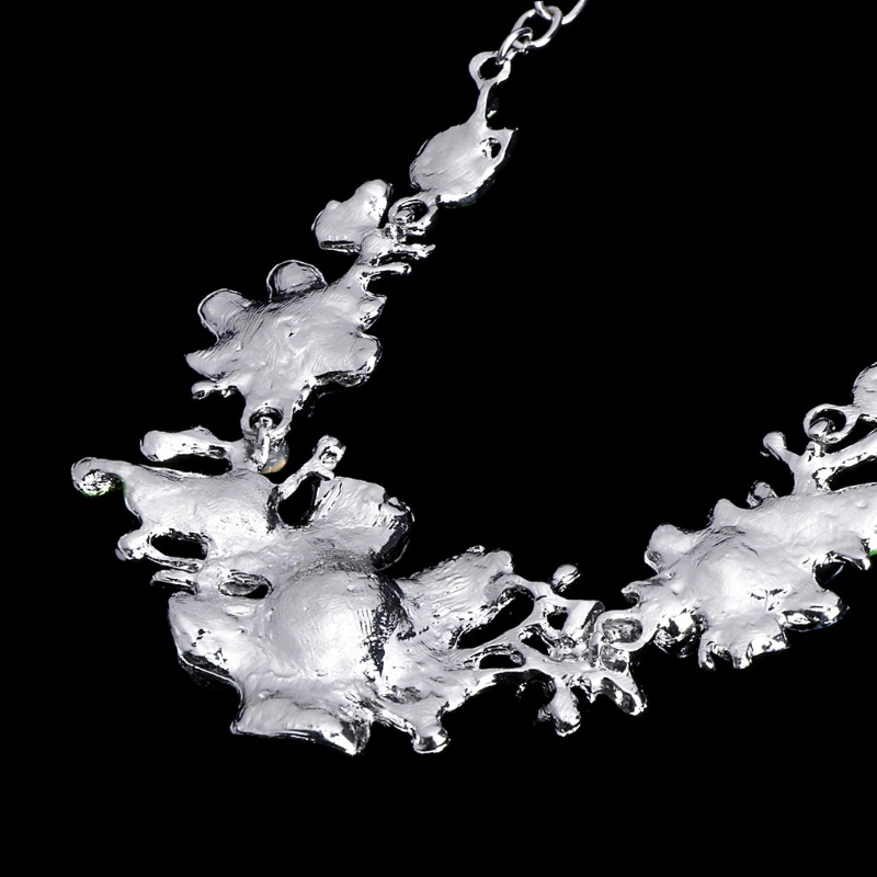 Vòng cổ Hợp Kim Mặt Hoa Đính Đá Thời Trang Cho Nữ