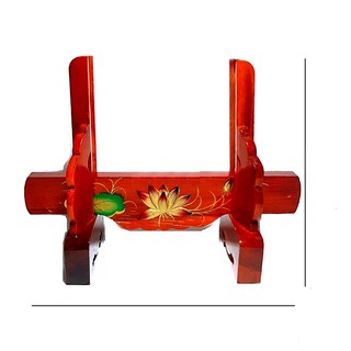 Khung hình gỗ tràm để ảnh thờ hoa sen chạm nổi có thể tăng giảm kích thước
