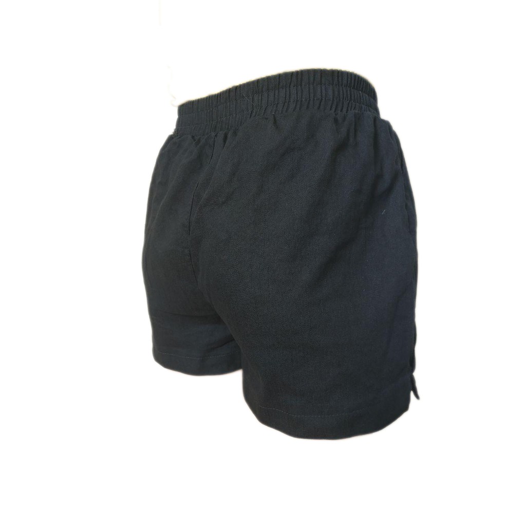 Quần Short nữ chất liệu thô cạp BB