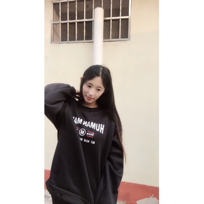 Order áo sweater ulzzang in chữ HUMAN MADE