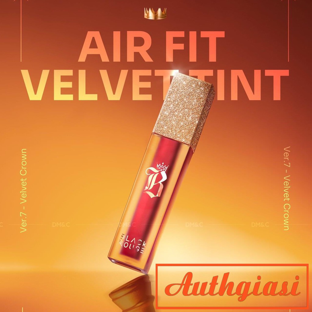Son Kem Lì Black Rouge Ver 7 Air Fit Velvet Tint Velvet Crown lên màu chuẩn Ver7 | BigBuy360 - bigbuy360.vn
