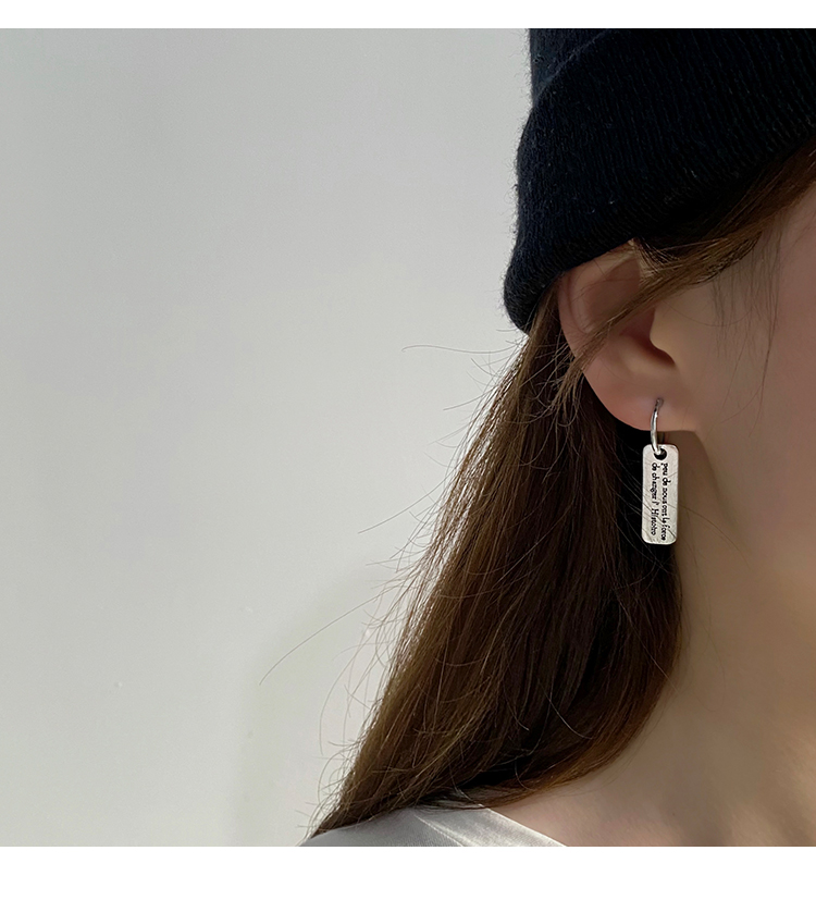 Khuyên Tai Hình Vuông Phong Cách Mới Đơn Giản 22616