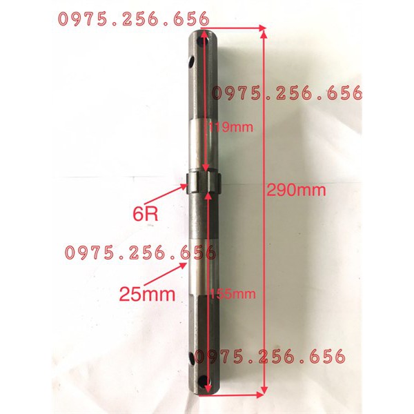 Trục bánh 173 Trục Bé phụ tùng máy cày