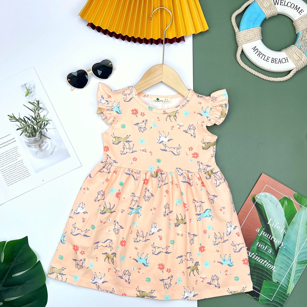 Đầm thun cánh tiên Litibaby cho bé 12-37kg