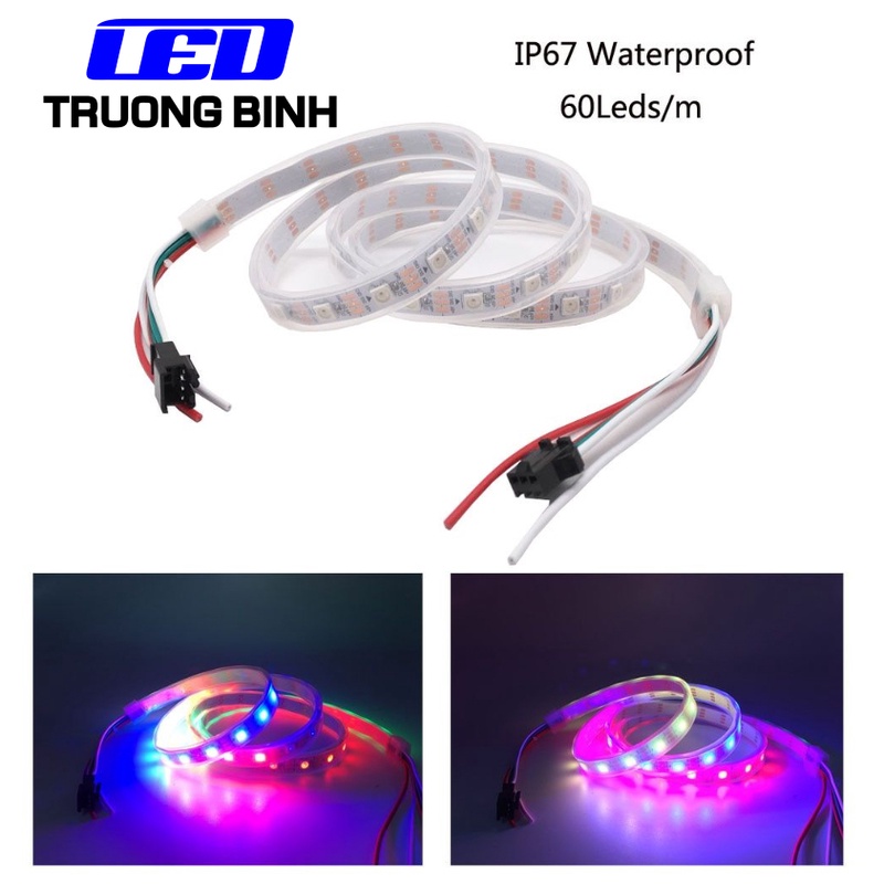 ĐÈN LED FULL MÀU ARGB NEOPIXEL WS2812B 5V 60LED/MÉT DÂY 1 MÉT