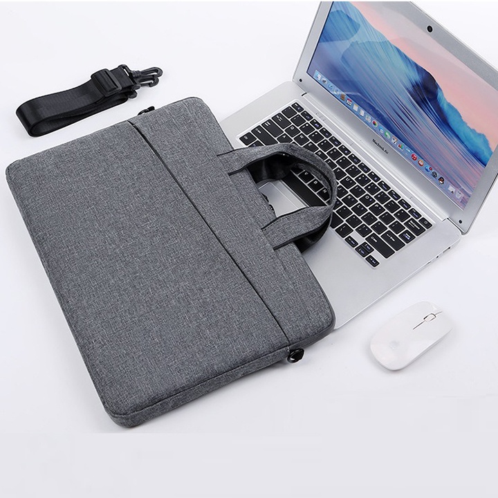 Cặp xách đựng laptop 15.6 inch chất liệu vải dù kèm lớp lót PE chống xước, chống sốc, chống nước cao cấp TUI102
