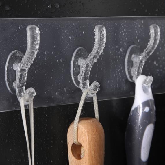 Móc Treo Đồ Đạc, Quần Áo Dính Tường Siêu Chắc - Dáng Chữ L Cách Điệu Décor