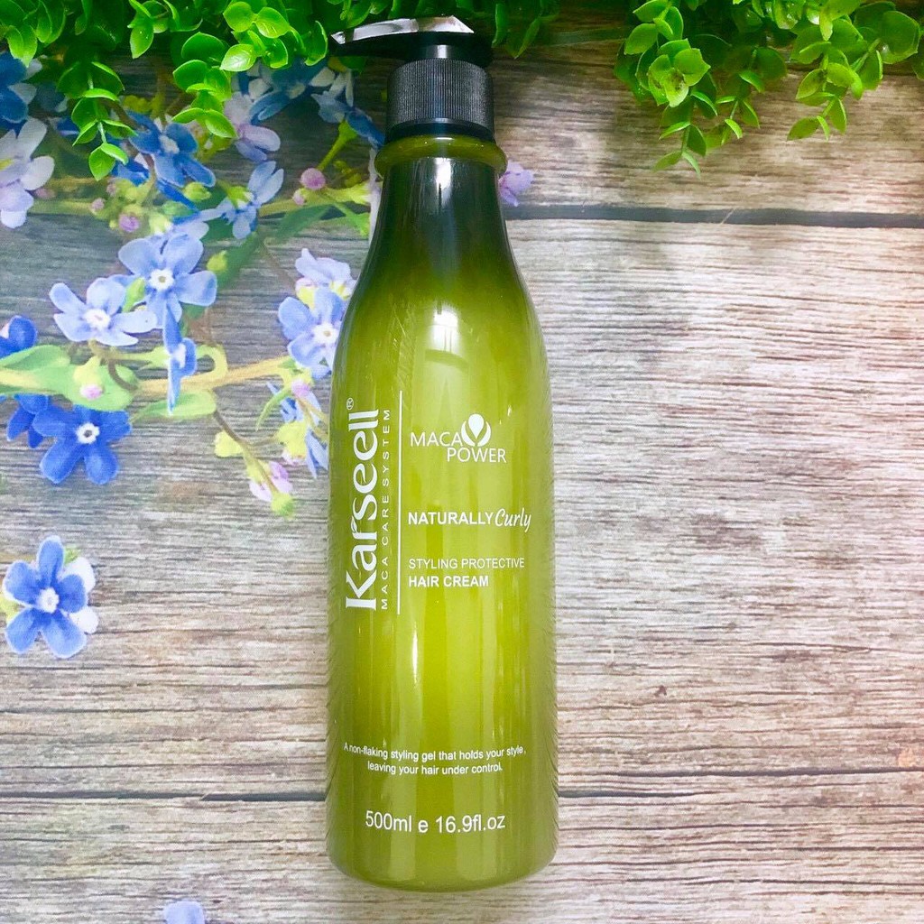 * Chính hãng* gel giữ nếp tóc uốn Karseell Naturally Curly Styling Protective Hair Cream 500ml