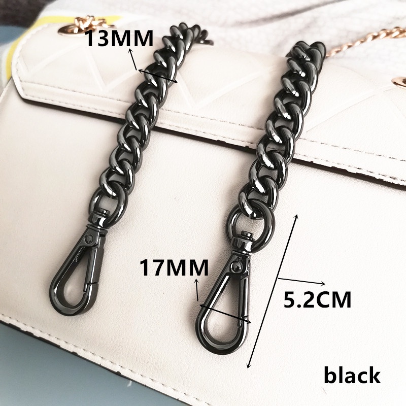 Dây Xích Bằng Nhôm Chất Lượng Cao Thiết Kế Chuỗi Xích Bằng Nhôm Màu Vàng Bạc/Vàng Kim Loại Đeo Túi Xách