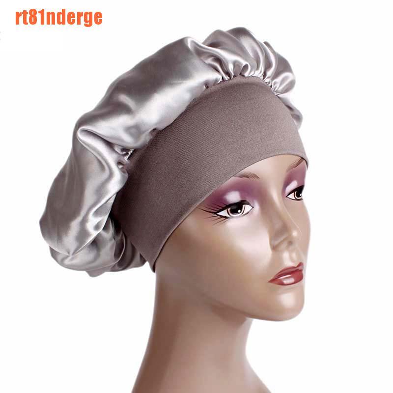 [Hàng mới về] Mũ trùm tạo kiểu tóc bằng lụa satin màu trơn cho nữ