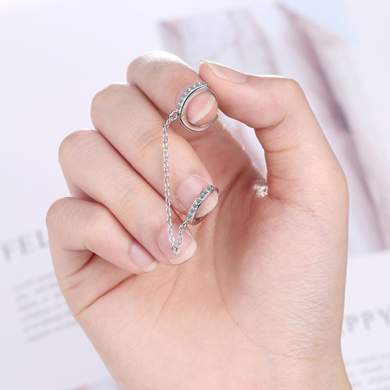 Bông Tai Thời Trang Mạ Vàng / Bạc Dạng Dây Xích Độc Đáo