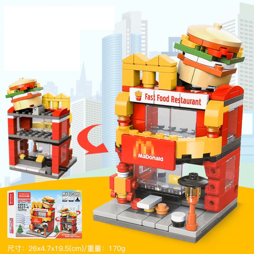 Bộ Đồ Chơi Le.go Mini Cửa Hàng Dành Cho Bé Trai và Bé Gái