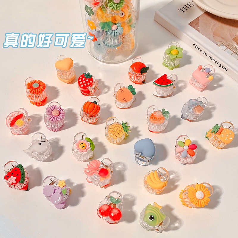 Kẹp Tóc Nhỏ Không Gây Đau Màu Cầu Vồng Dễ Thương Cho Bé Gái