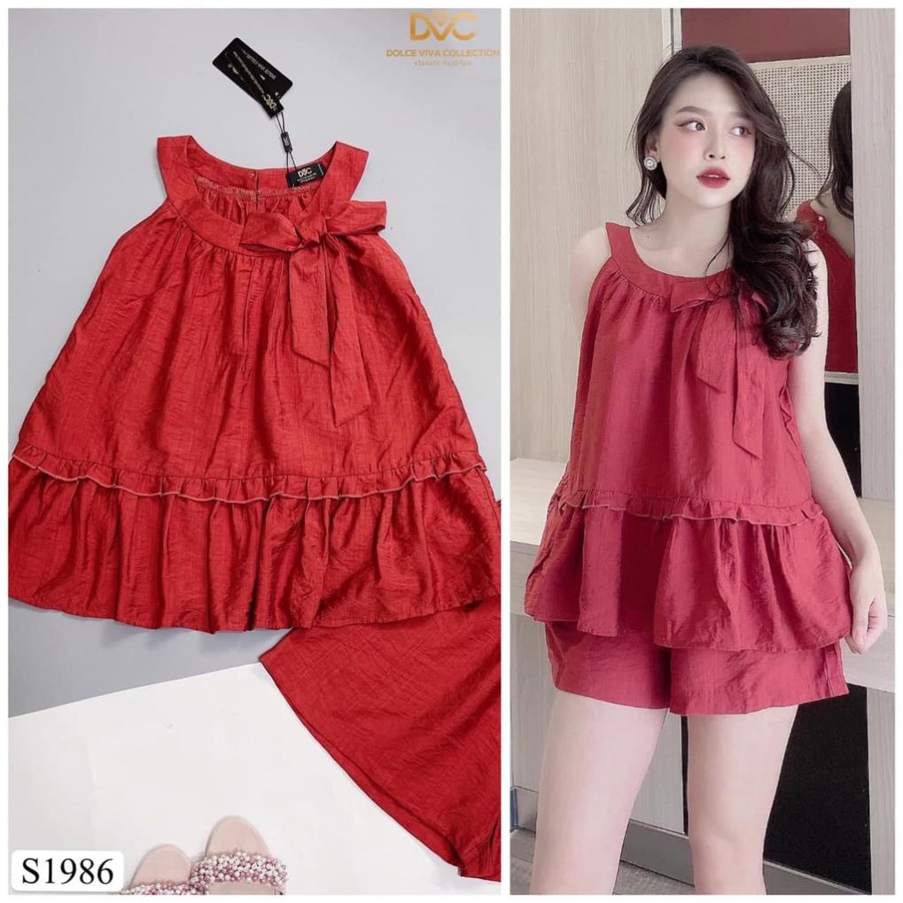[VTK]  Set áo babydoll cổ tròn mix quần sang chảnh S1986_Mie Design [kèm ảnh thật] | BigBuy360 - bigbuy360.vn