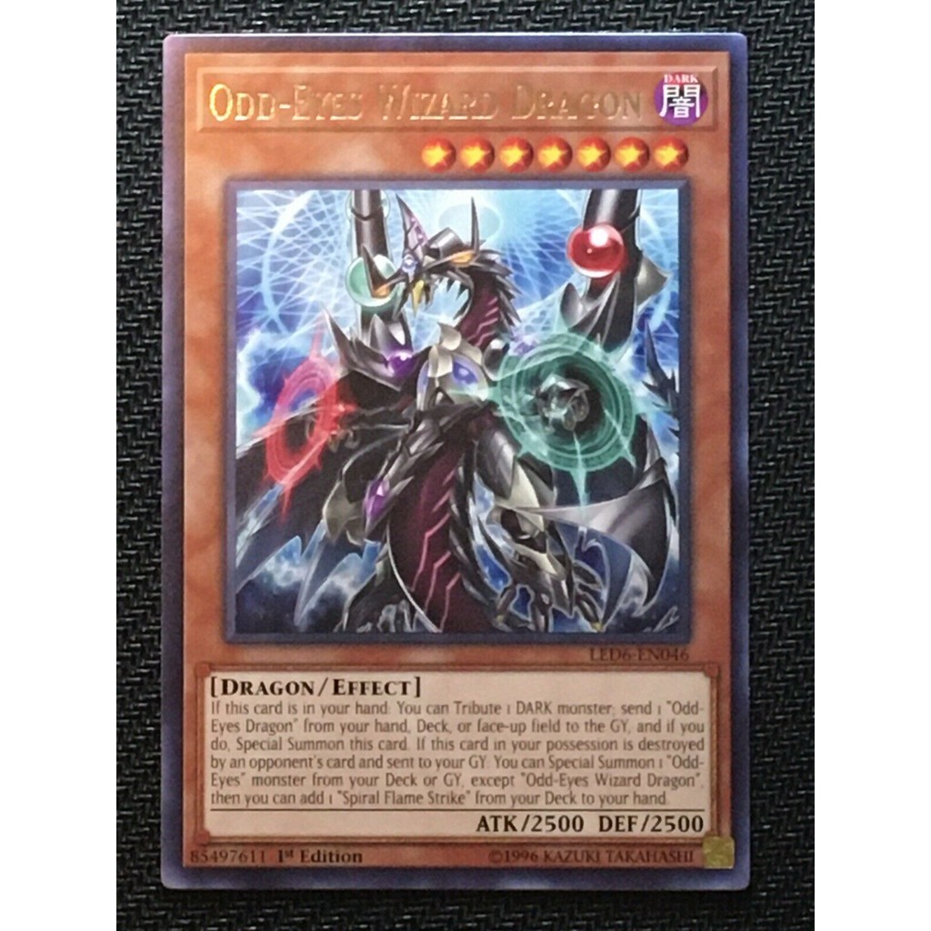 THẺ BÀI YUGIOH BEL- Odd-Eyes Wizard Dragon - Rare 1st Edition