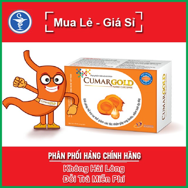 CUMARGOLD - Hỗ Trợ Điều Trị Viêm Loét Dạ Dày, Tá Tràng Hộp 30 Viên