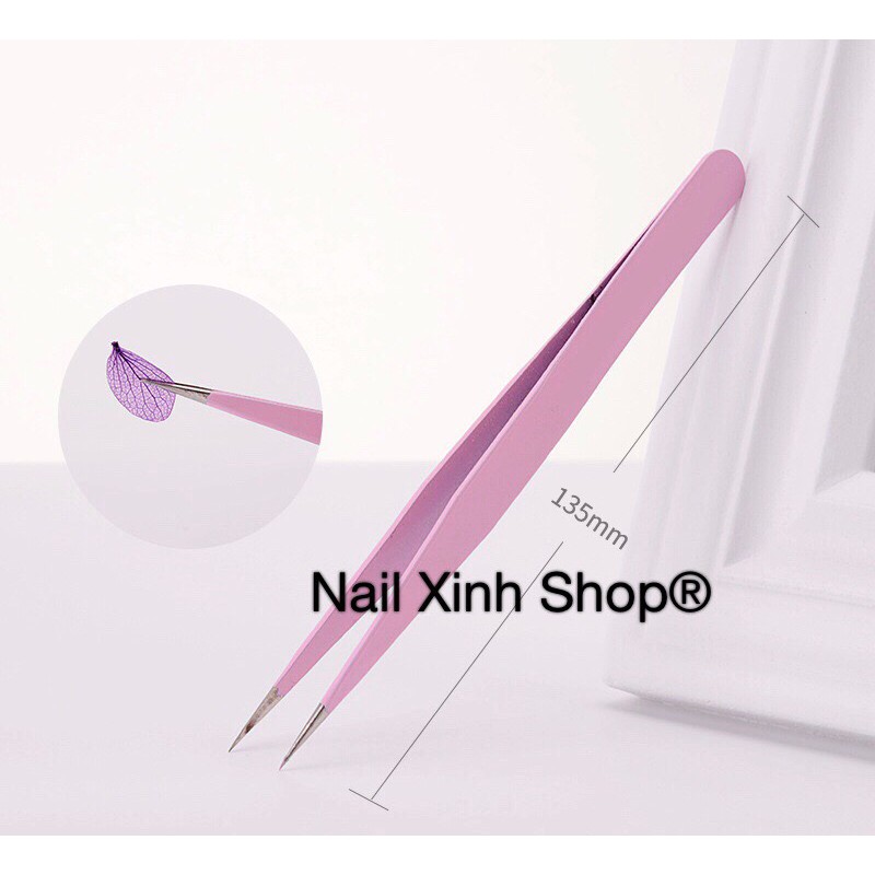 Nhíp gắp đá nail, nhíp gắp mi, dụng cụ nail - mi cao cấp, chuyên dụng nail - mi salon hot 2020