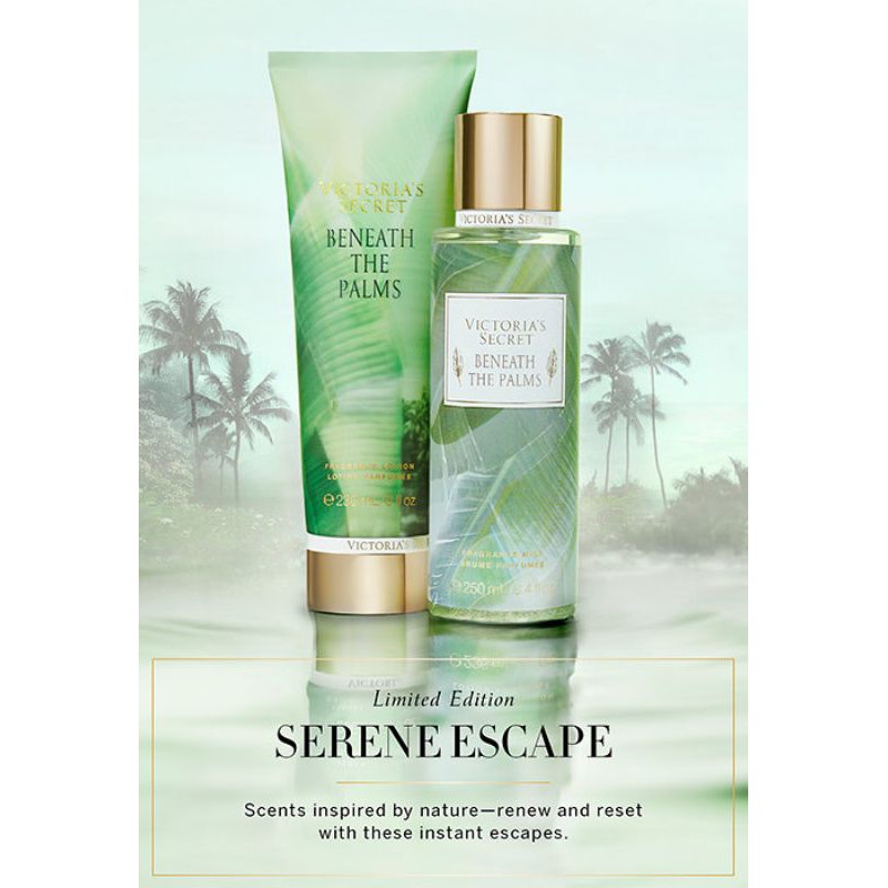 Link 2/2 - Xịt thơm toàn thân Body mist Victoria's Secret LIMITED EDITION: before the rain, beneath the palm