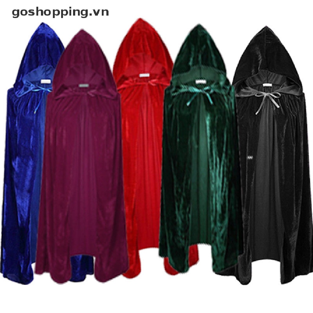 Áo choàng nhung có nón hóa trang Halloween cho người lớn
 | BigBuy360 - bigbuy360.vn