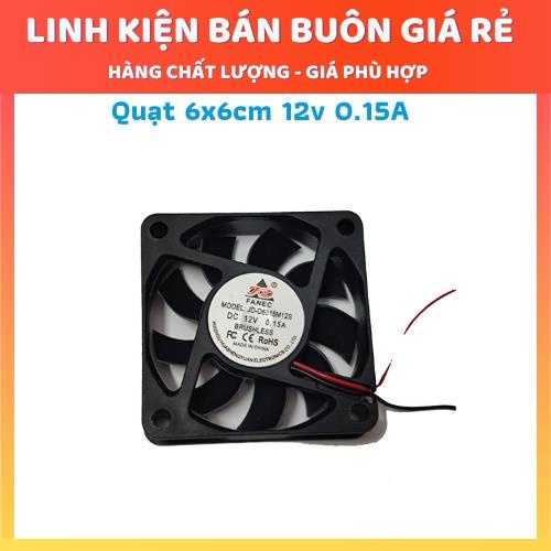 Quạt Tản Nhiệt 12V 4x4CM 6x6CM, 8x8CM, 12x12CM quạt làm mát đủ loại