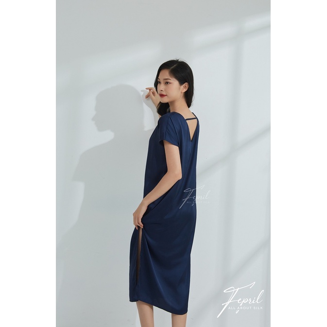 Đầm lụa rộng thoải mái hack dáng FEPRIL Kaftan Dress