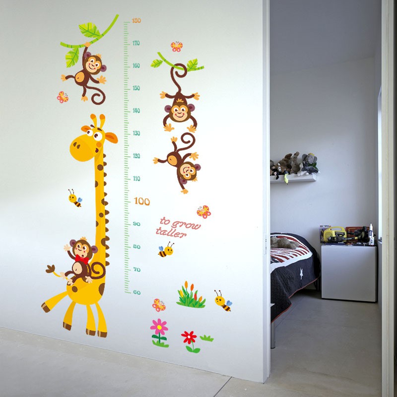 Decal dán tường đo khỉ huơu 03 SK9092