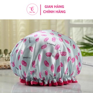 Mũ Tắm, Mũ Ủ Tóc 2 Lớp, Đồ Dùng Nhà Tắm Nón Trùm Chụp Đầu Khi Tắm Chống Thấm Nước Cao Cấp - Việt Thư