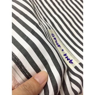 (Sale 20k/m) Vải thô poly sọc đen, sọc 6mm