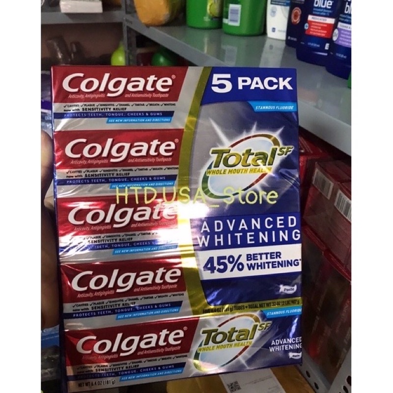 Kem Đánh Răng Colgate ToTal Advanced Whitening 181g Của Mỹ