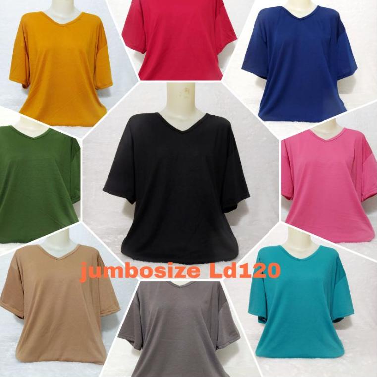 (Art. (V7574) Áo Thun Nữ Trơn Màu Size XXXL LD120cm
