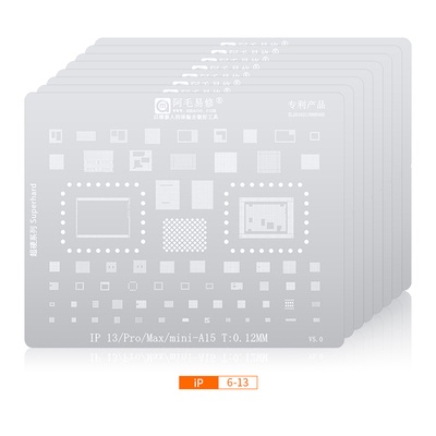 BGA Stencil Cho Amaoe i6 / 6S / 7 / 8 Plus / XS / XR / 11 / 12 / 13 Pro Max Mini CPU A8 A9 A10 A11 A