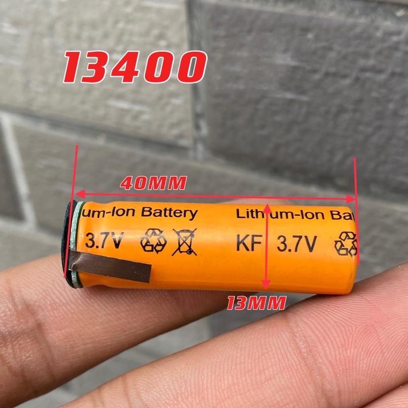 Pin Lithium 13400 có mạch bảo vệ, pin tụ 3.7V 500mah