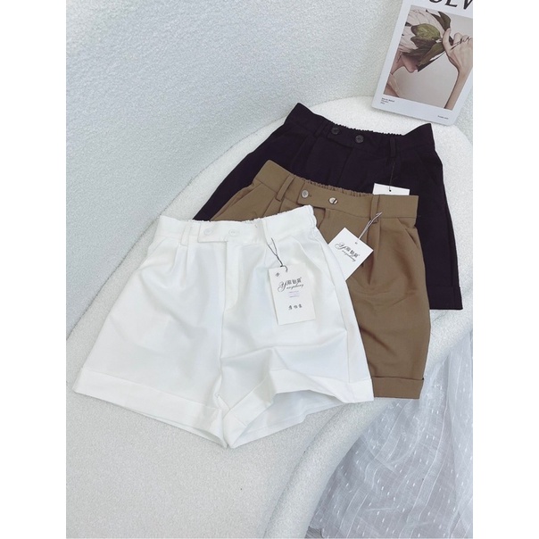 QUẦN SHORT VẢI LƯNG CHUN CẠP LỆCH