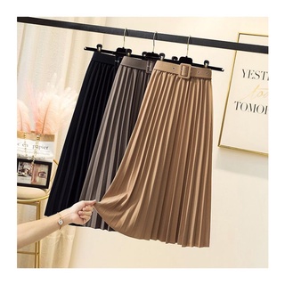 Chân váy xếp ly kèm đai hàng vnxk