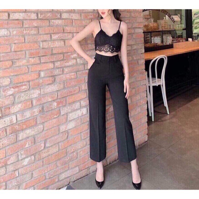 Quần ống suông rộng khoá trước siêu đẹp | BigBuy360 - bigbuy360.vn