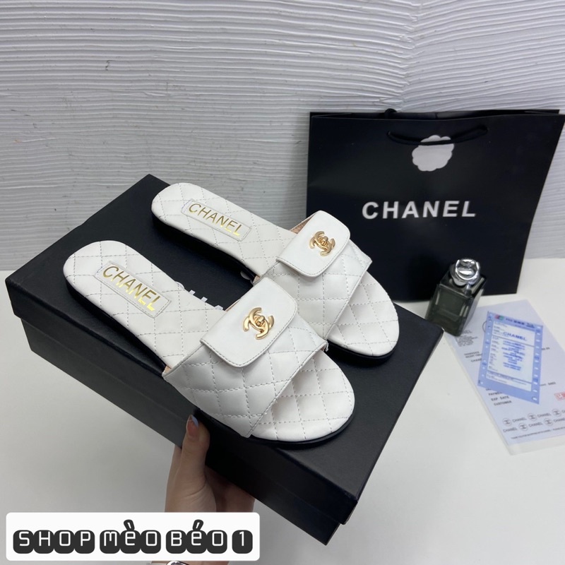 Dép quai ngang trần chỉ đế bệt fullbox