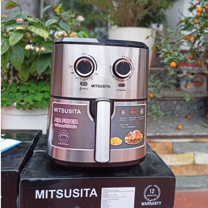 Nồi Chiên Không Dầu Mitsusita Thái Lan HA-9000 (Bảo Hành 12 Tháng)