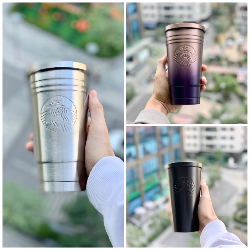 Cốc / ly nước Starbucks Holiday Matte giữ nhiệt chính hãng hàng cao cấp |bình starbuck|