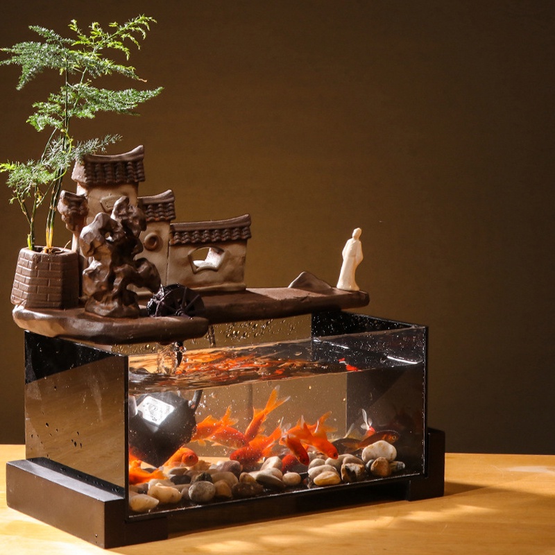 Thác nước phong thủy tiểu cảnh chiêu tài - PTI147 - Jassi Decor