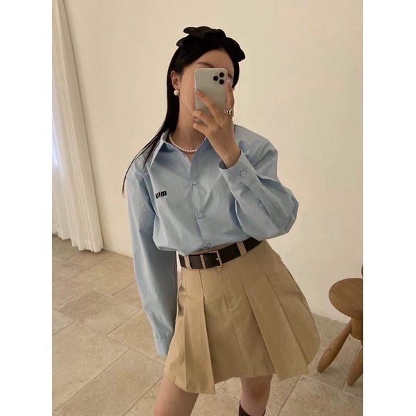 Set áo sơ mi + quần váy Miu