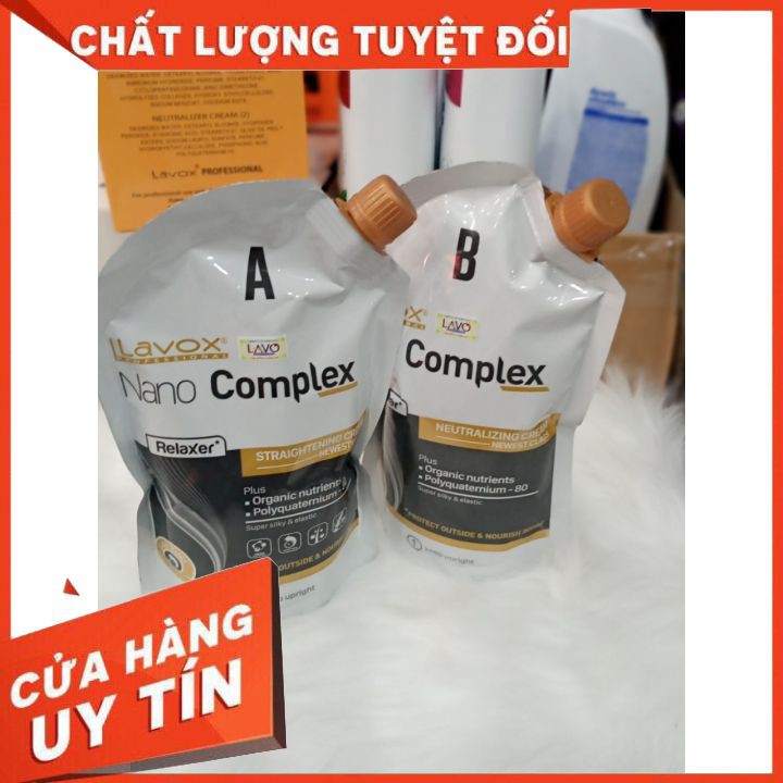 Bộ KEM DUỖI -DẬP NANO COMLEX FREESHIP  duỗi tóc thẳng tự nhiên , mềm mượt , lưu giữ độ ẩm, bảo vệ tóc [chính hãng ]