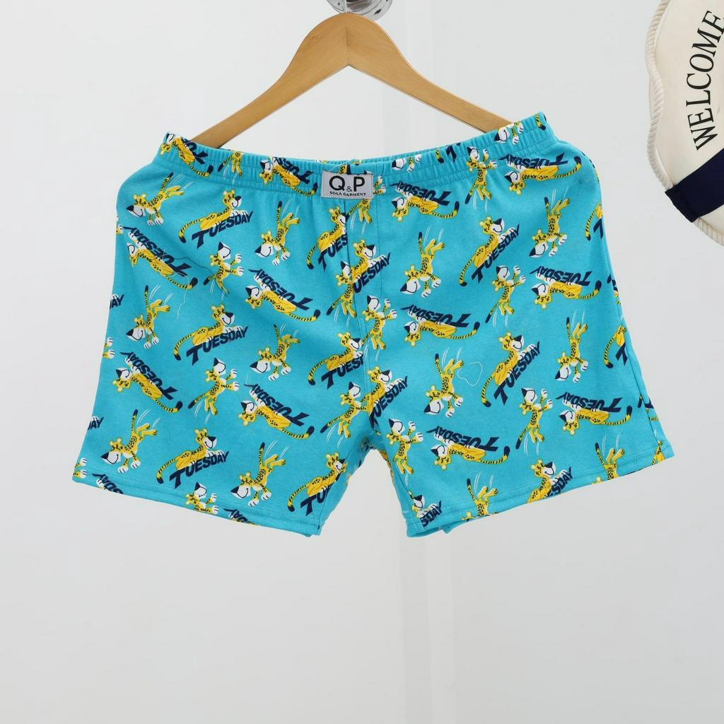 Quần Đùi Cotton Nam Nữ Ngắn Ngang Đùi, Mặc Ngủ, Ở Nhà Dành Cho Cả Gia Đình, Bạn Bè