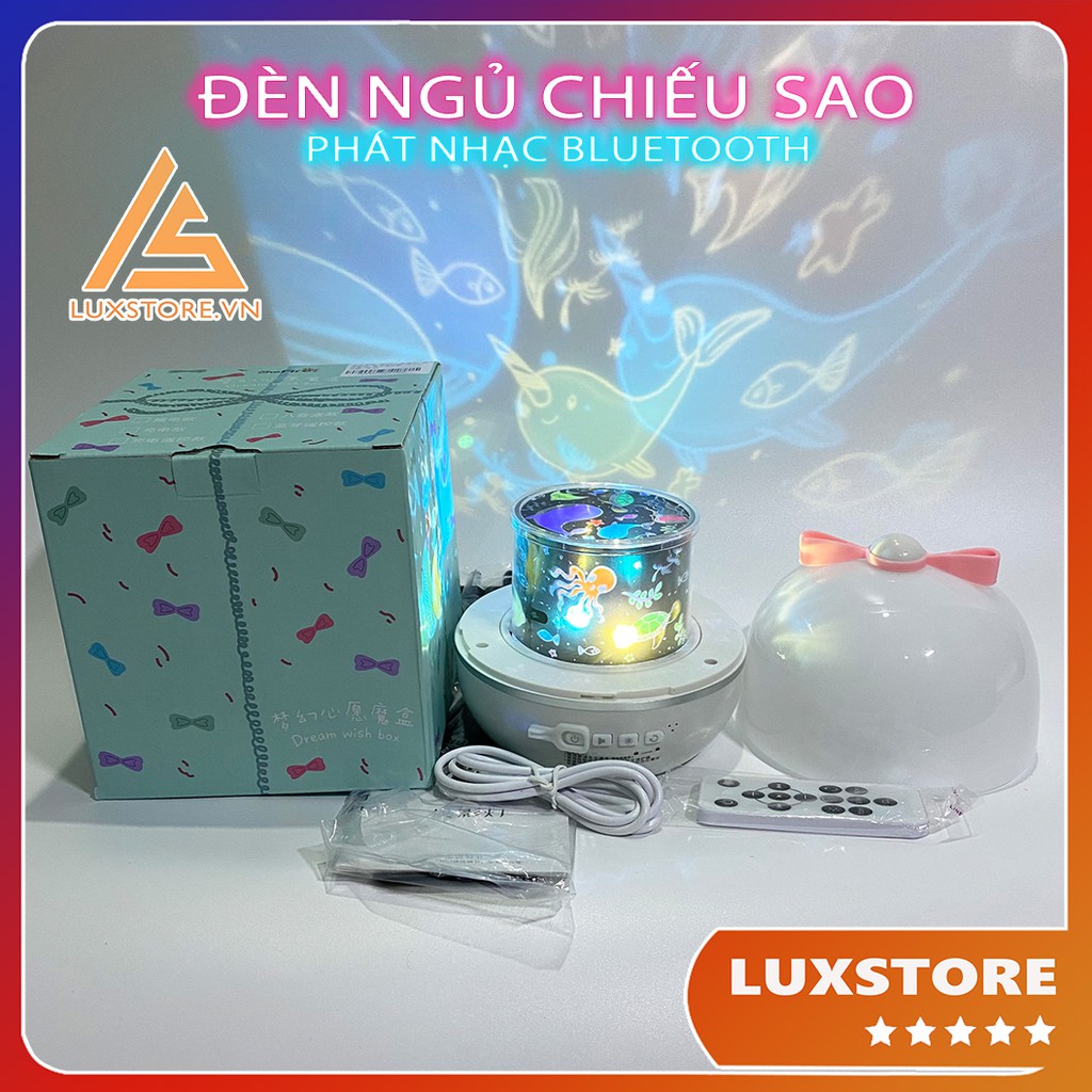 ĐÈN NGỦ CHIẾU SAO PHÁT NHẠC BLUETOOTH CHIẾU TRẦN XOAY TỰ ĐỘNG SIÊU ĐẸP CHO MẸ VÀ BÉ | BigBuy360 - bigbuy360.vn