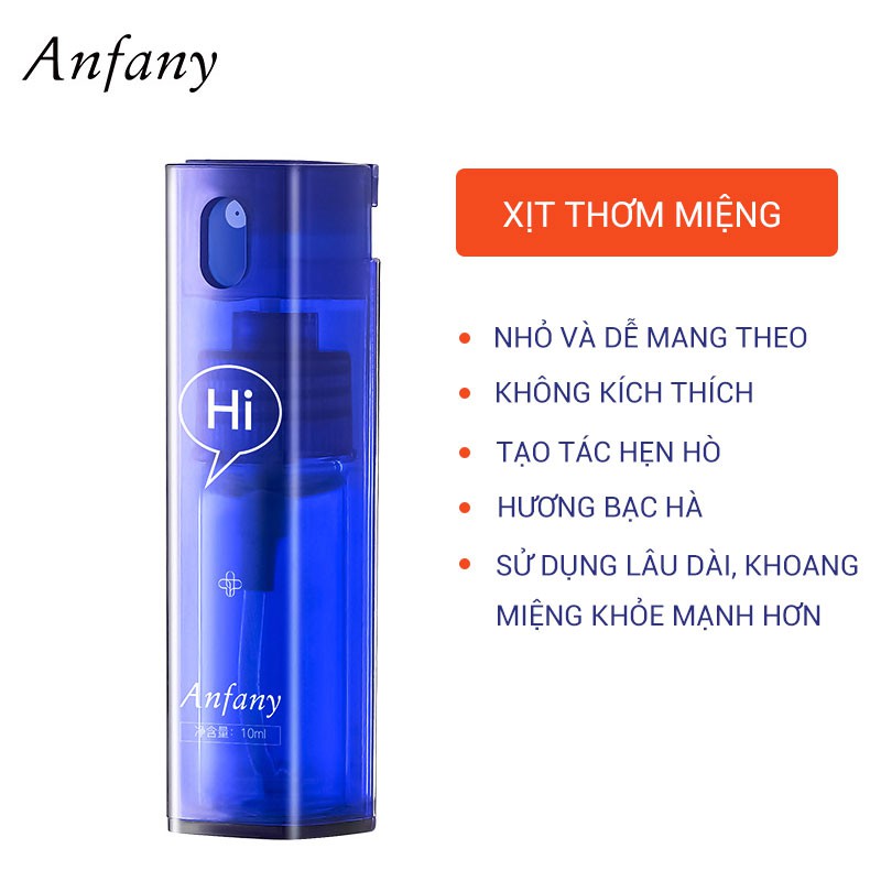 [HÀNG CÓ SẴN] Xịt thơm miệng hương bạc hà loại bỏ hôi miệng, mang lại hơi thở thơm mát, chăm sóc răng miệng sạch sẽ