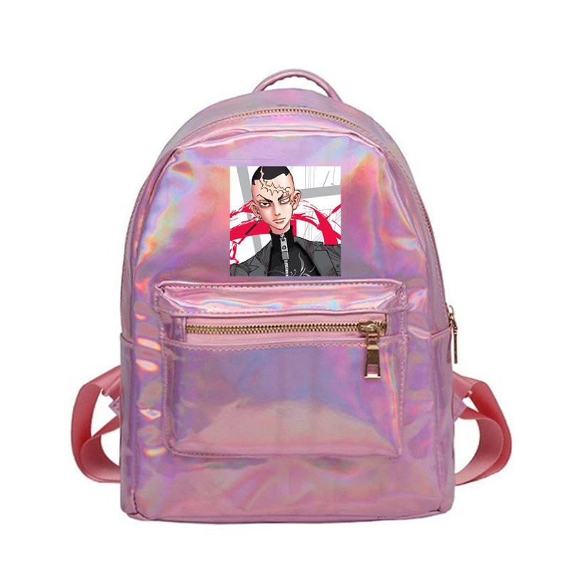 Balo hologram HỒNG in hình nhân vật TOKYO REVENGERS Kịch Trường Của Takemichi anime chibi thời trang xinh xắn độc đáo