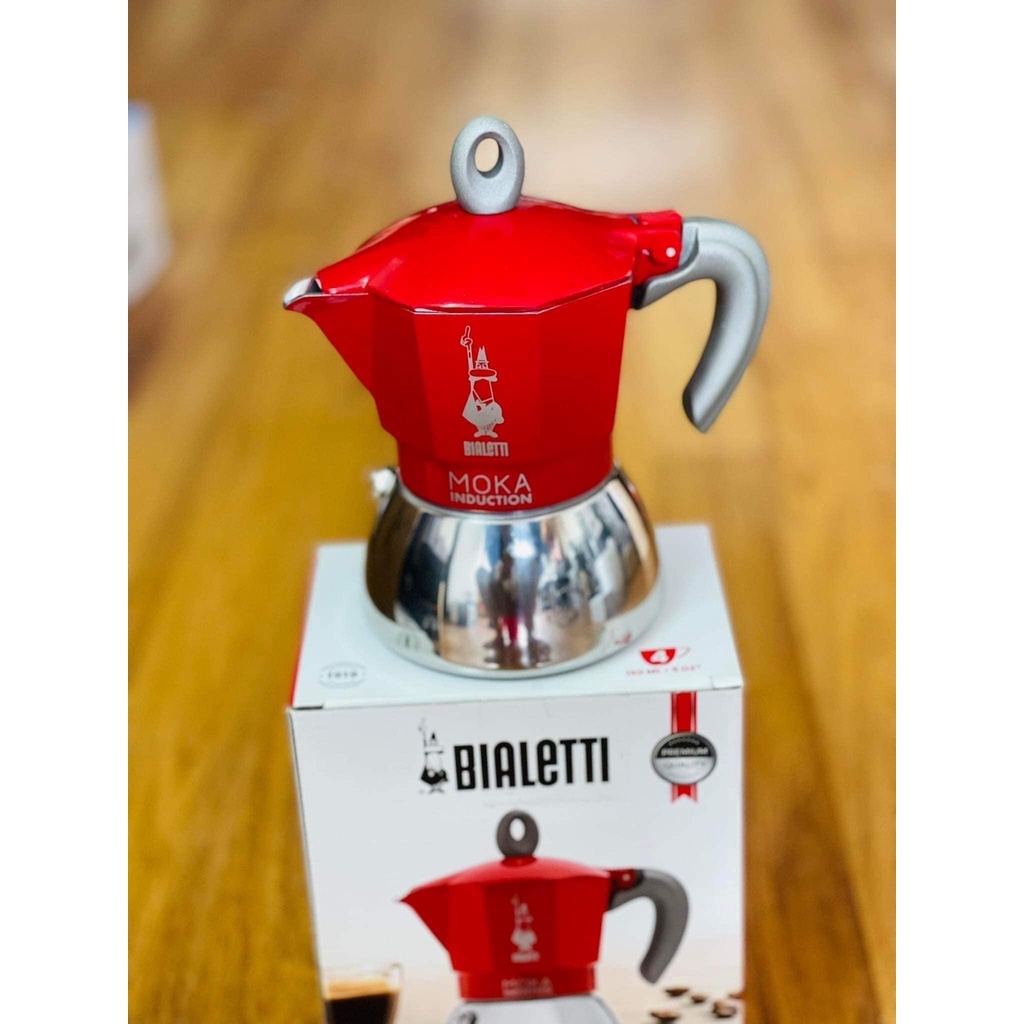 🇩🇪Ấm pha cà phê Bialetti Moka Express ITALY xinh đẹp dùng được bếp từ  - Made in Romania