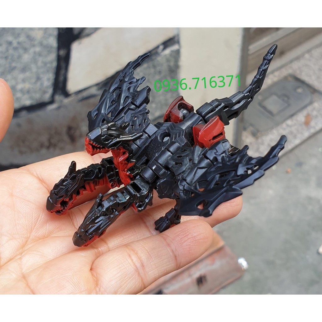 Robot Mini cao 6,5cm biến hình nhiều bước thành rồng 3 đầu Dragonstorm Transformers - Hasbro