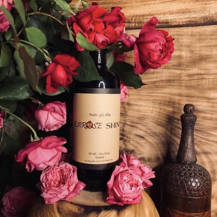 Nước Gội Đầu Bồ Kết - Hoa Hồng Karose Shine 500ml