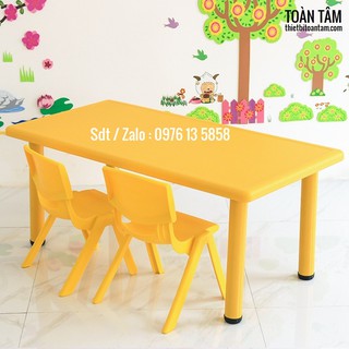 bàn học cho trẻ em 6 chỗ ngồi nhập khẩu